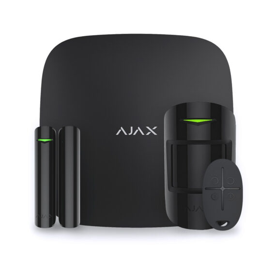 Ajax Kit Radio Hub NERO + Sensore + Contatto + Telecomando Bianco 473.84